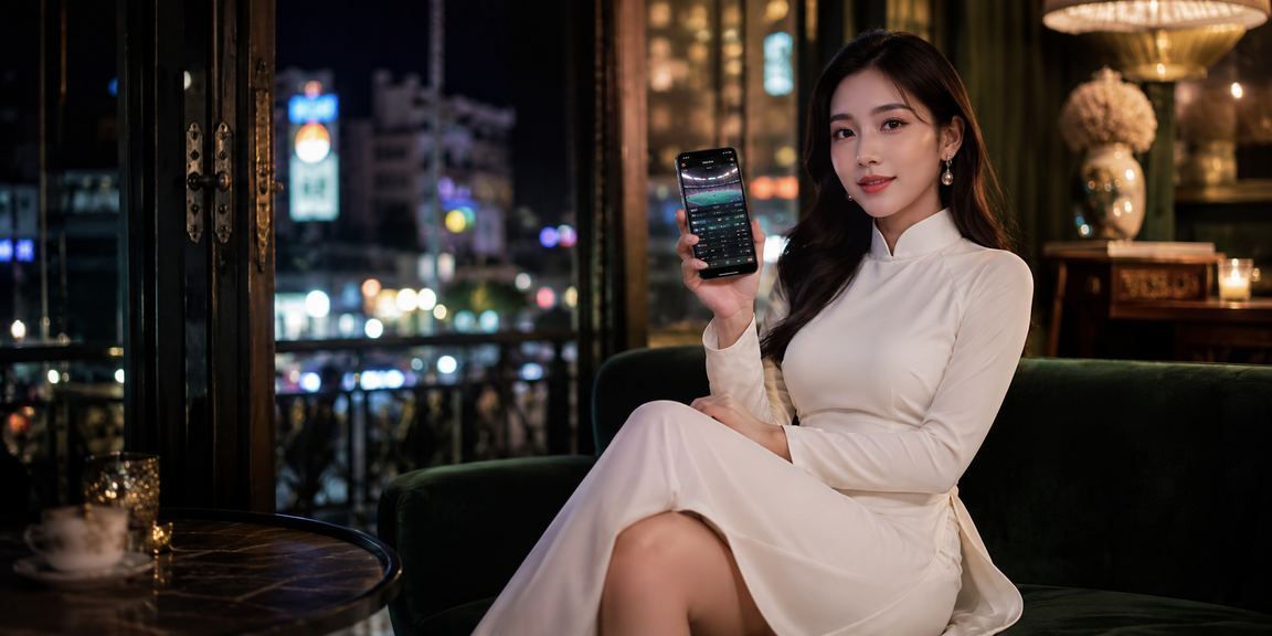 Người chơi VIP mặc áo dài nhận thưởng tại TP Hồ Chí Minh